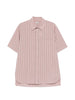 Camicia a maniche corte a righe in rosa Simkhai - uomo