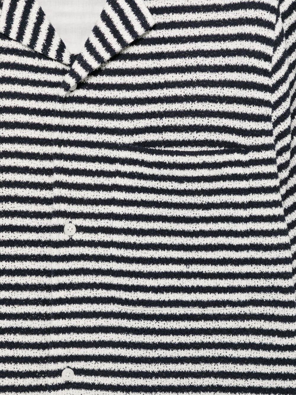 Camicia a maniche corte a righe in blu Simkhai - uomo 