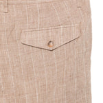 Pantaloni a righe in beige Simkhai - uomo 
