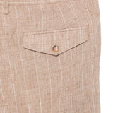 Pantaloni a righe in beige Simkhai - uomo 