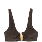 BIKINI TOP VEyRA SHELL in marrone Simkhai - donna 