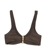 BIKINI TOP VEyRA SHELL in marrone Simkhai - donna 