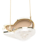 Borsa clutch marion shell in avorio Simkhai - donna 
