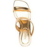 Sandali con tacco shell in oro Simkhai - donna 