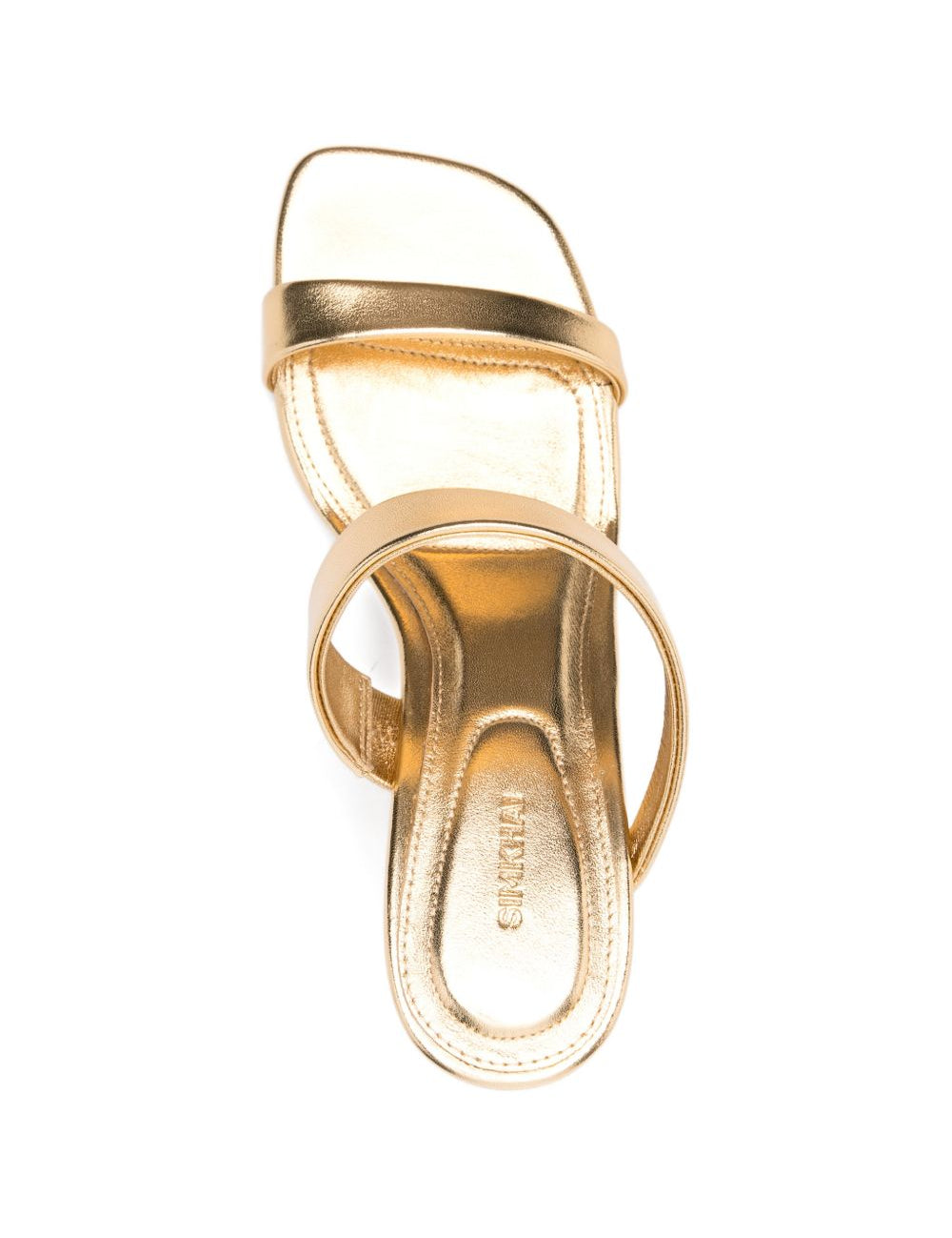 Sandali con tacco shell in oro Simkhai - donna 