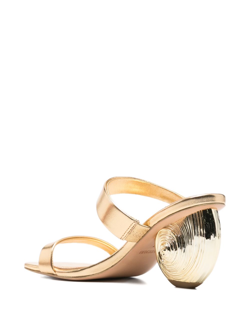 Sandali con tacco shell in oro Simkhai - donna 