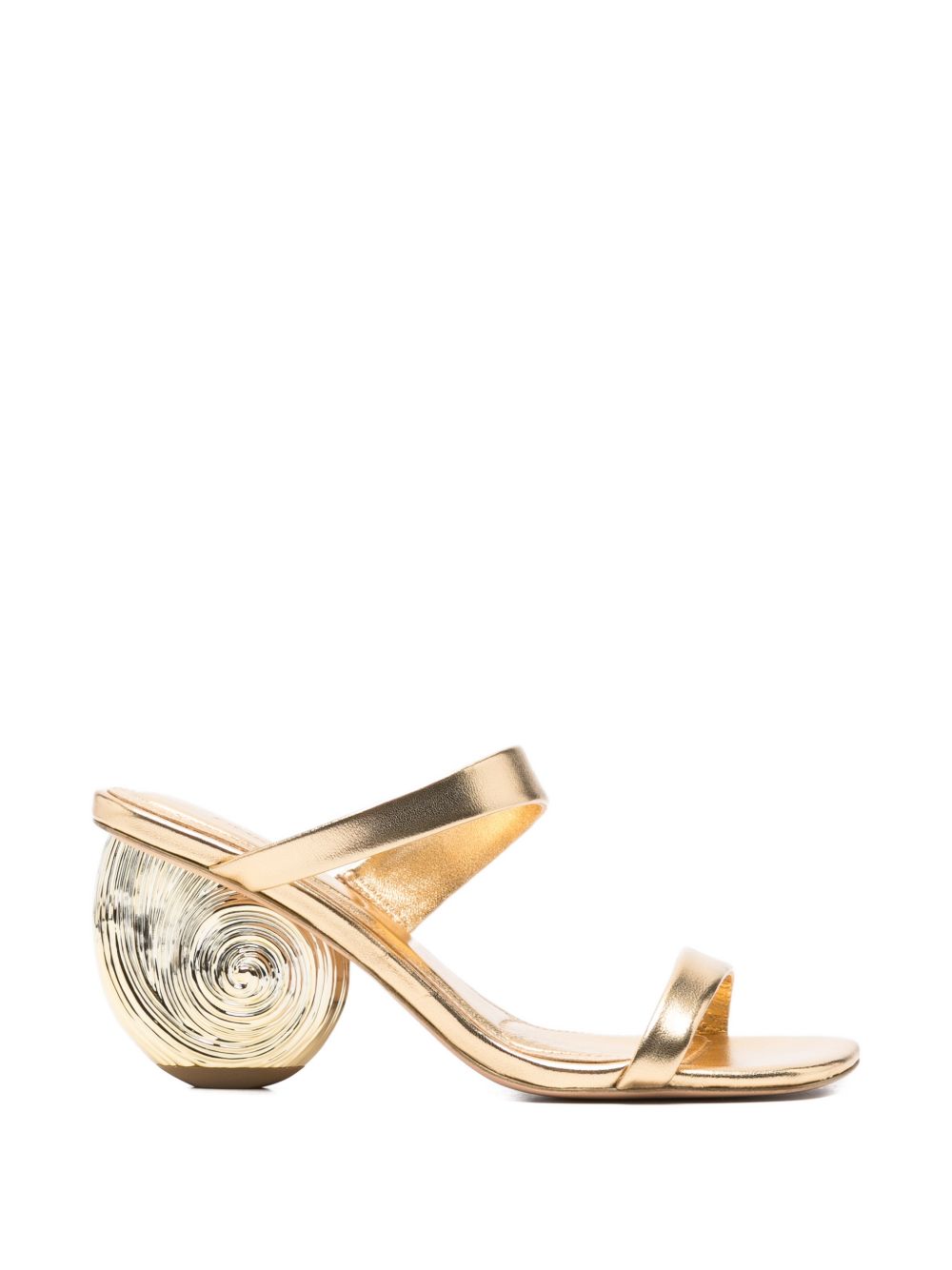 Sandali con tacco shell in oro Simkhai - donna 