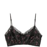 Top corto in pizzo floreale in nero Simone rocha - donna 