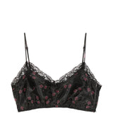 Top corto in pizzo floreale in nero Simone rocha - donna 