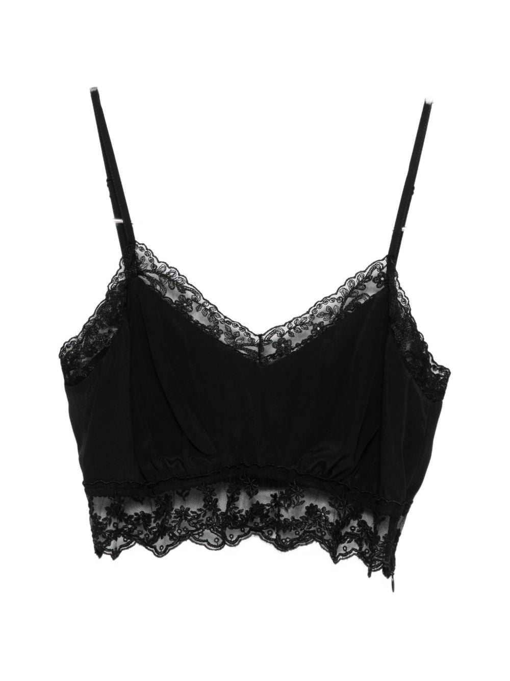 Top con rifinitura in pizzo in nero Simone rocha - donna 