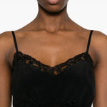 Top con rifinitura in pizzo in nero Simone rocha - donna 
