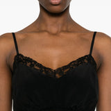 Top con rifinitura in pizzo in nero Simone rocha - donna 