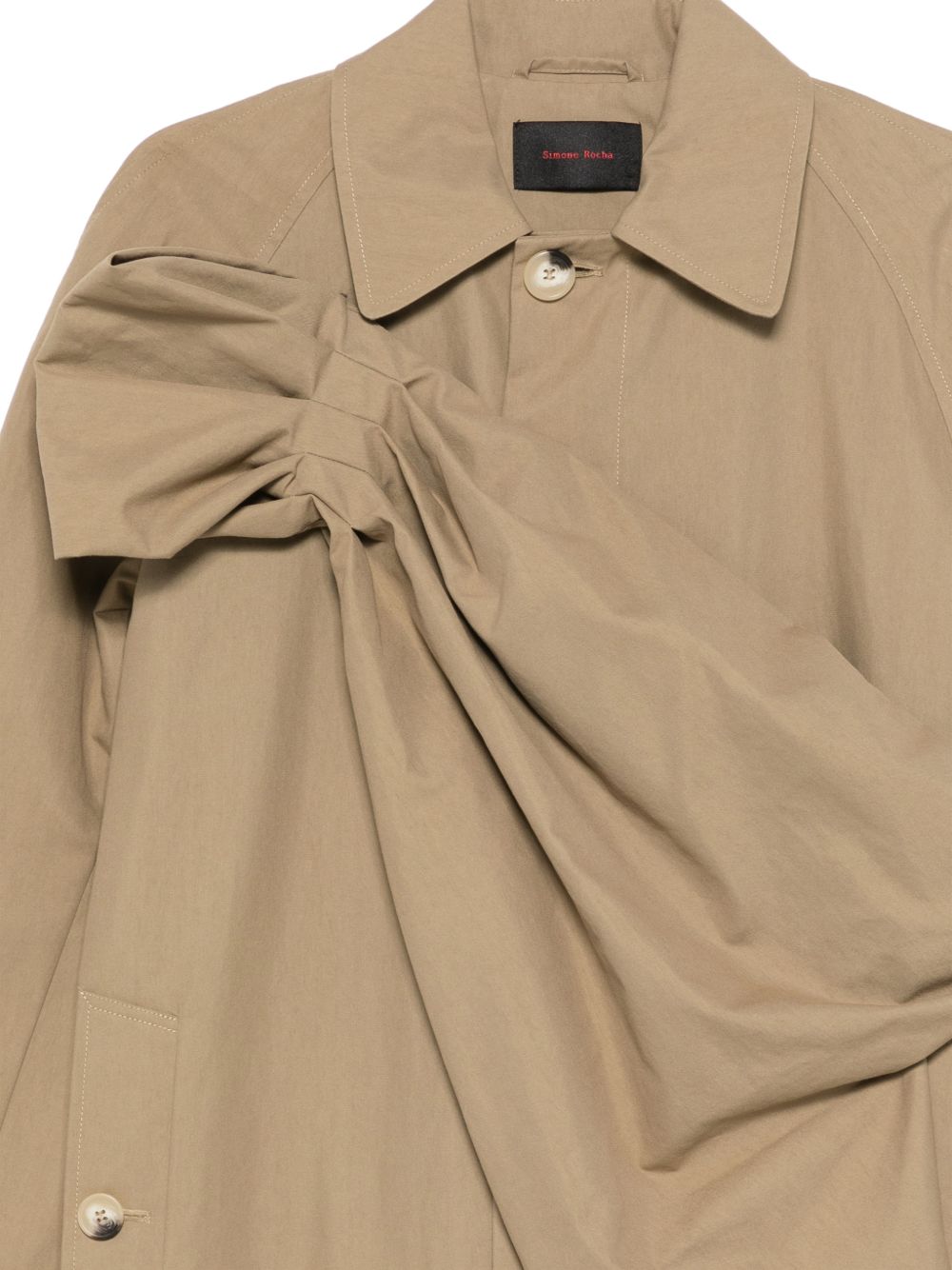 Cappotto con fiocco in beige Simone Rocha - donna 