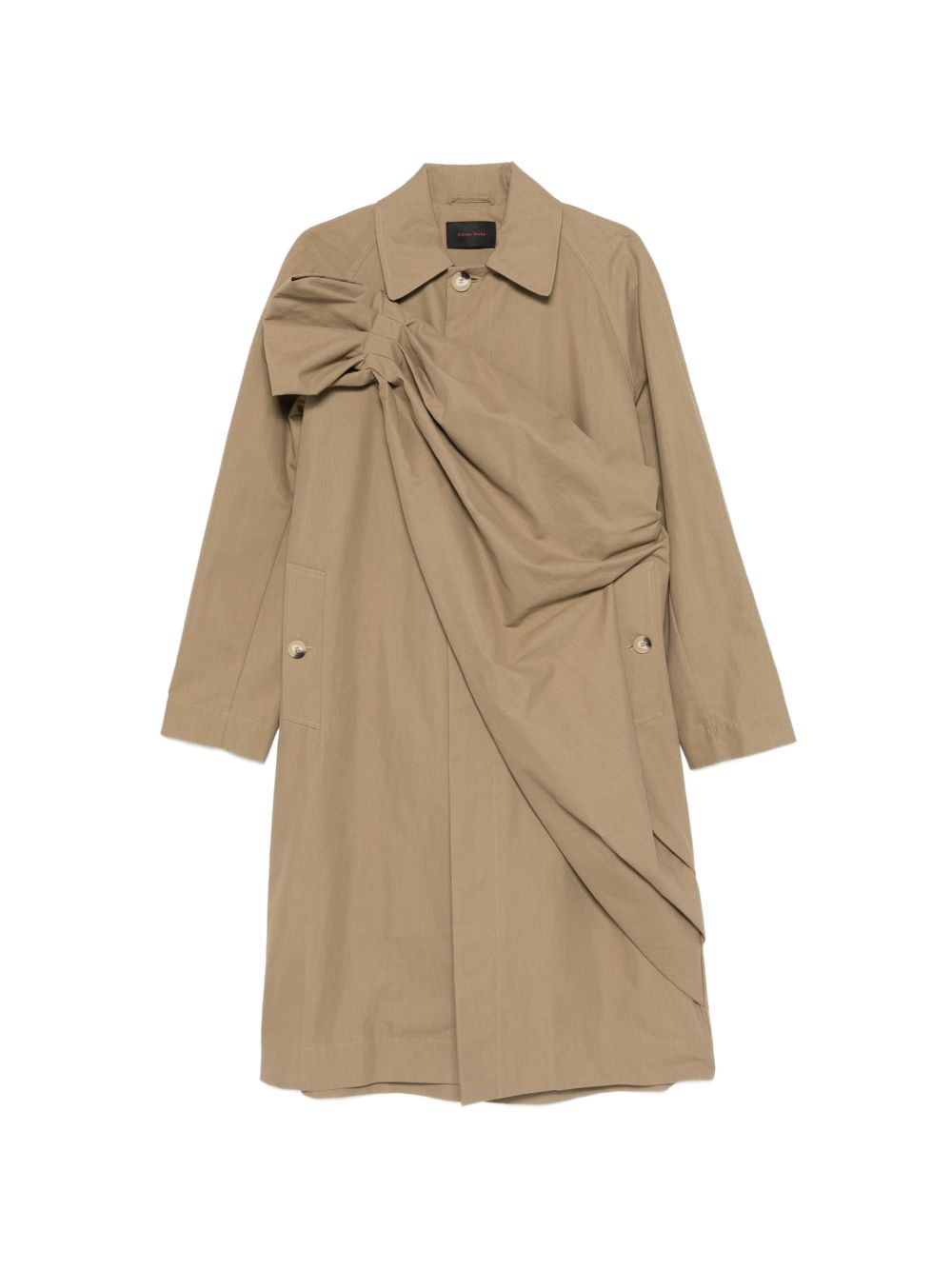 Cappotto con fiocco in beige Simone Rocha - donna 