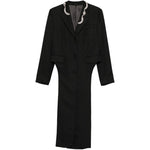Cappotto con decorazione di perle in nero Simone Rocha - donna 