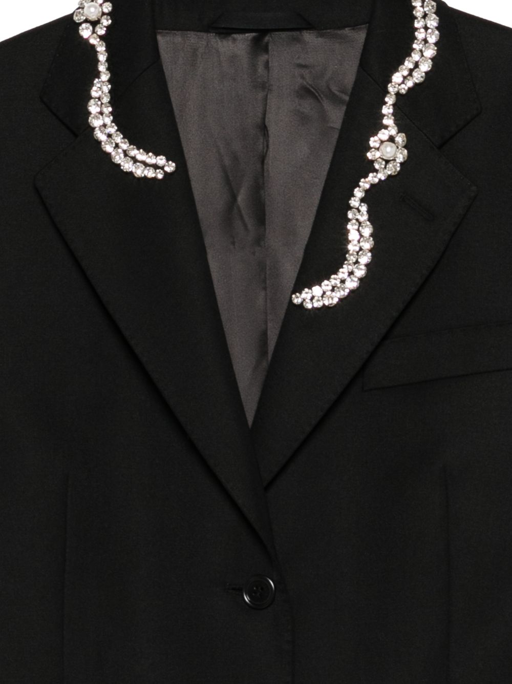 Cappotto con decorazione di perle in nero Simone Rocha - donna 