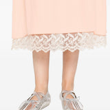 Gonna midi con orlo in pizzo rosa Simone Rocha - donna 