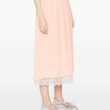 Gonna midi con orlo in pizzo rosa Simone Rocha - donna 