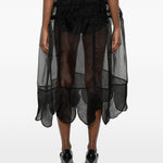 Gonna midi ampia in nero Simone Rocha - donna 