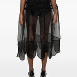 Gonna midi ampia in nero Simone Rocha - donna 