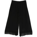 Pantaloni corti con orlo in pizzo in nero simone rocha - donna 