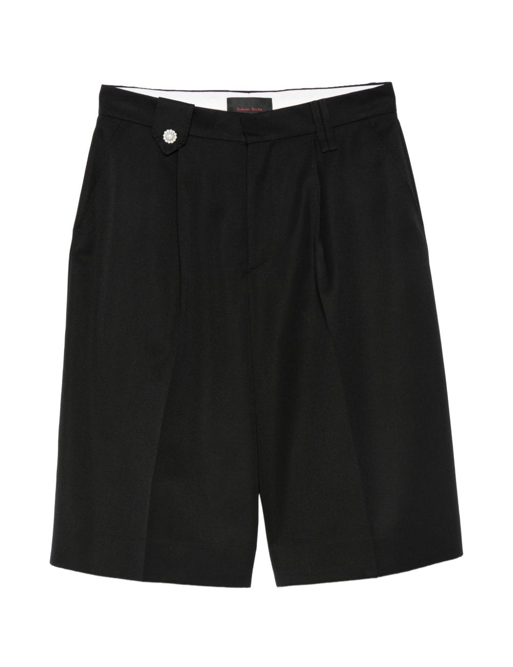 Shorts con dettaglio a bottone in nero Simone rocha - donna 