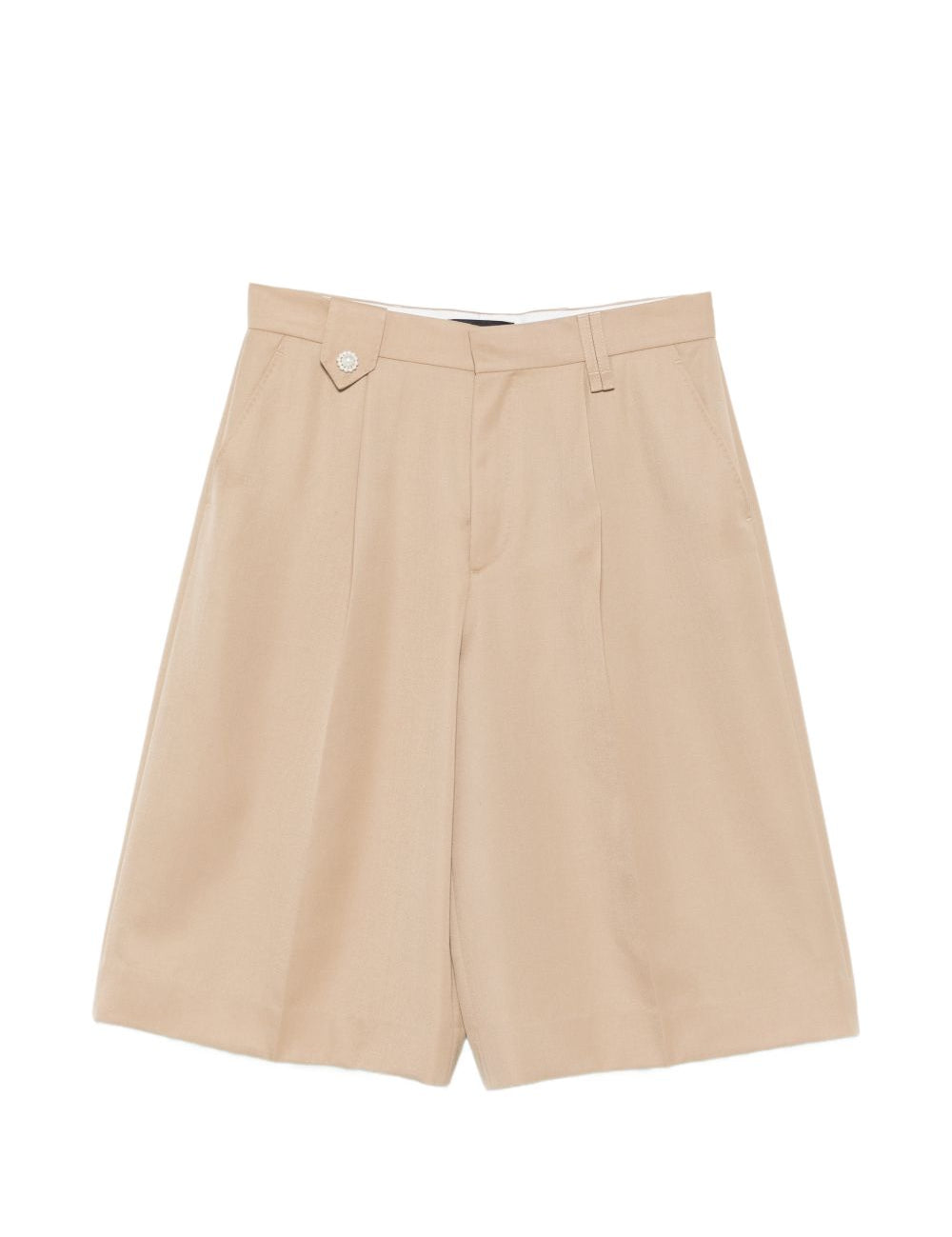 Shorts con dettaglio a bottone in beige Simone rocha - donna 