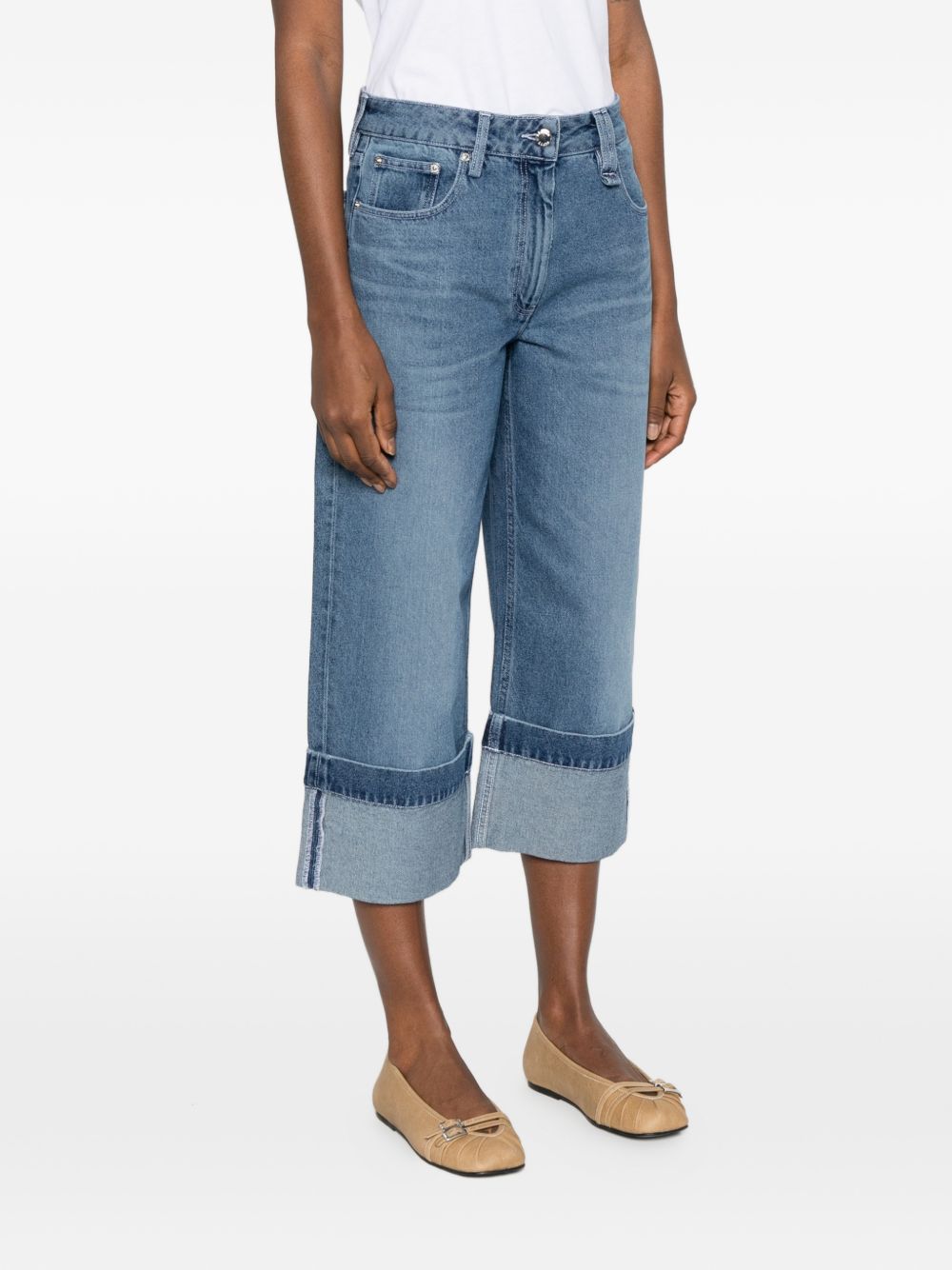 Jeans con risvolto in blu Simone rocha - donna 