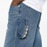 Jeans con risvolto in blu Simone rocha - donna 