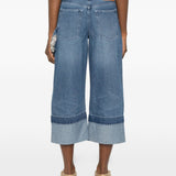 Jeans con risvolto in blu Simone rocha - donna 