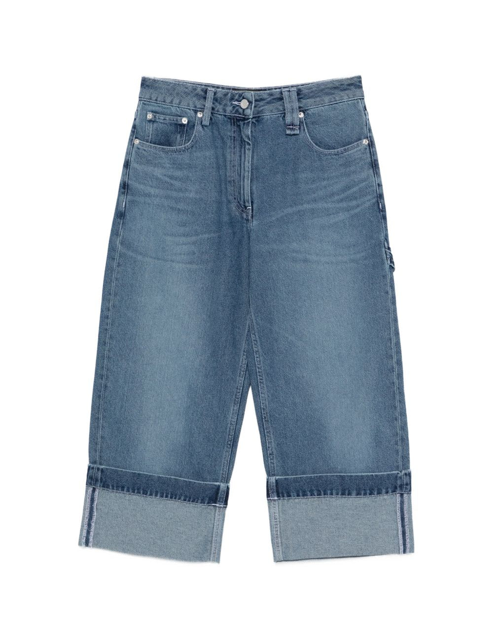 Jeans con risvolto in blu Simone rocha - donna 