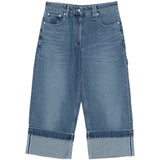 Jeans con risvolto in blu Simone rocha - donna 