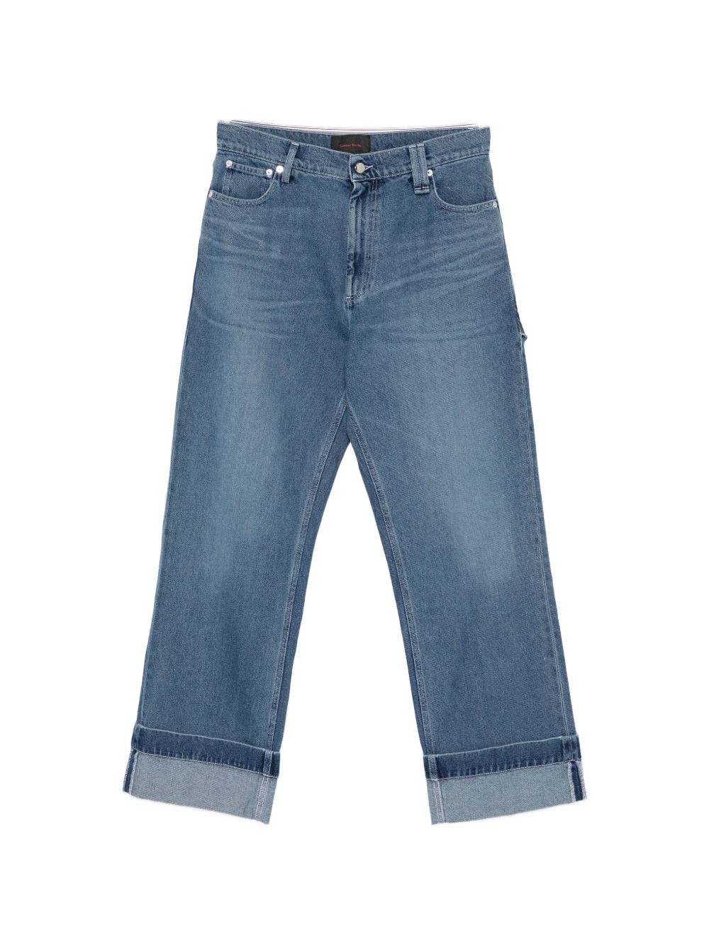 Jeans con risvolto in blu Simone rocha - uomo 