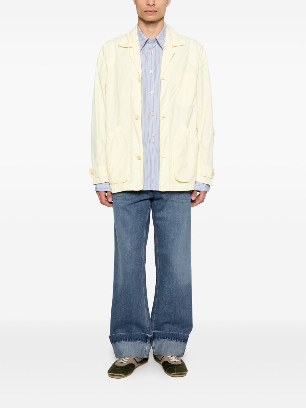 Jeans con risvolto in blu Simone rocha - uomo 