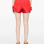 Mini shorts con volant in rosso Simone rocha - donna 
