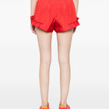 Mini shorts con volant in rosso Simone rocha - donna 