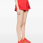 Mini shorts con volant in rosso Simone rocha - donna 