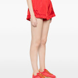 Mini shorts con volant in rosso Simone rocha - donna 