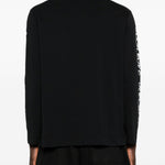 T-shirt a manica lunga stampata in nero Simone rocha - uomo 