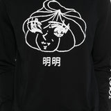 T-shirt a manica lunga stampata in nero Simone rocha - uomo 