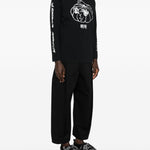 T-shirt a manica lunga stampata in nero Simone rocha - uomo 