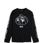T-shirt a manica lunga stampata in nero Simone rocha - uomo 