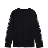 T-shirt a manica lunga stampata in nero Simone rocha - uomo 