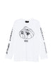 Simone Rocha printed long-sleeved T-shirt in white - men