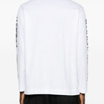 T-shirt a manica lunga stampata in bianco Simone rocha - uomo 