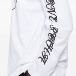 T-shirt a manica lunga stampata in bianco Simone rocha - uomo 