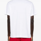 T-shirt con stampa floreale in bianco Simone rocha - uomo 