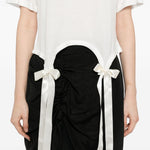 T-shirt con fiocchi in bianco Simone Rocha - donna 