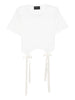 T-shirt con fiocchi in bianco Simone Rocha - donna