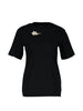 Simone Rocha - Women's Black T-shirt with Floral Detail